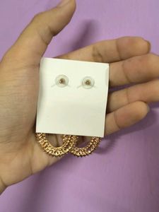 Pink Stone Earrings