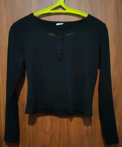 Long Sleeve Button Top