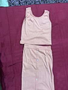 Skirt And Crop Top - S