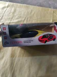 Yellow Ferrari R/C Car