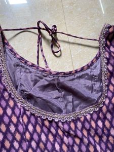 💕Purple Print Anarkali Kurta type Dress💕