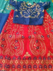 Girls Lehanga Choli.For 6th&7th Class.