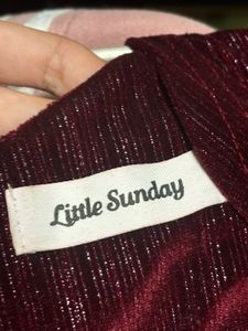 Maroon Midi Dress💃🏻Party Wear🪩