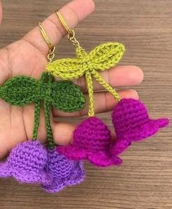 Crochet Flower Keychain