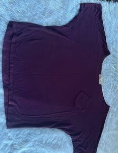 Burgundy Dolman Sleeve Top