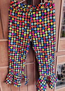 Girls’ Funky Polka Dot Pants With Black T-shirt