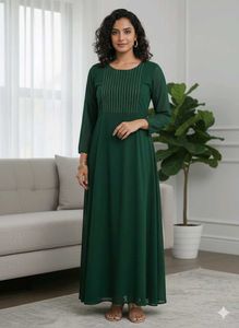 Elegant Green Ethnic Gown