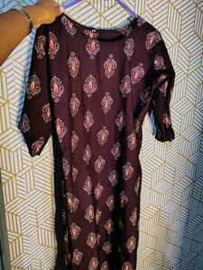 Patterned Midi Dress