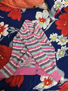 Striped Knit Cardigan