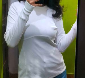 White Long Sleeve Top