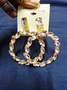 Blush Glass Earrings