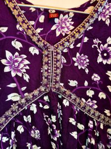 Alia- Cut Floral Print Kurta