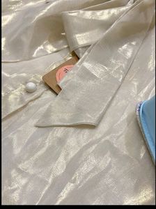 SHIMMERY ORGANZA TOP