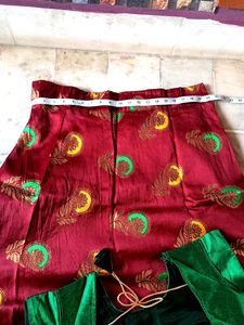 Elegant Art Silk Lehenga Choli Set Without Dupatta