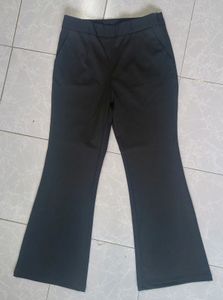 Korean Style Black Bootcut Trousers 😍