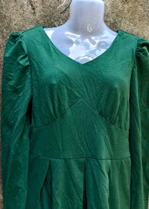 SEXY DARK GREEN DRESS
