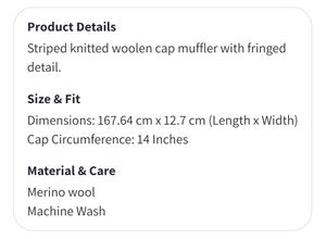 Myntra Purple Women Strip Knitted Woolen