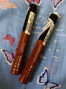 Set Of 2 Lakme Forever Matte Liquid Lipstick