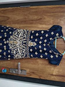 Elegant Navy Blue Maxi Dress