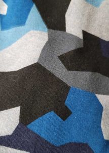 Blue Camo Print Tee