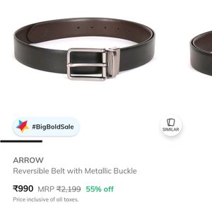 Arrow Men&#39;s Reversible Leather Belt