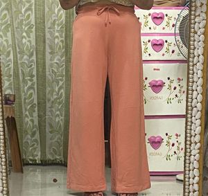 Peach Wide Leg Pants