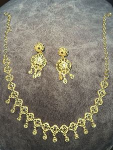 One Gram Gold Polish Necklace Set