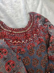 ANARKALI WITH MIRROR WORK