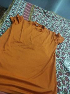Silk tshirt for Kids Orange Colour  tshir