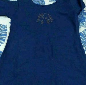 Navy Blue Kurti