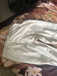 Cream Track Pants
