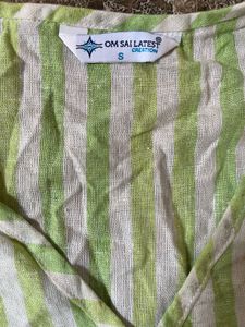 Striped Ruffle Top