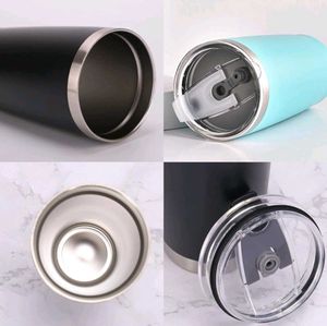 Black Tumbler and Lid With Thermal control.