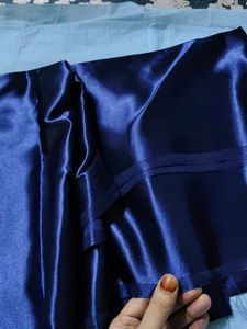 satin Blue fabric Dress Material