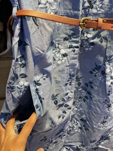 Floral Shirt Dress with Belt