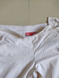 Puma White Capri In Large Size For Women
