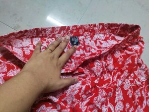 Red Cotton Co-ord Set