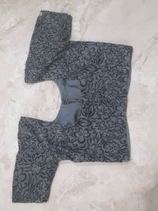 Floral Print Saree with Blouse