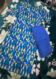 Geometric Print Kurta and pant set