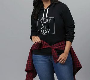 Black &#39;Slay All Day&#39; Hoodie