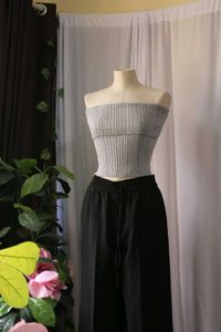 Bershka Silver Tube Top