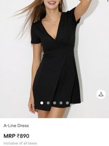 New Urbanic Classic Black Hot Silk Dress