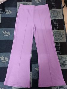 Lavender Bootcut Trousers