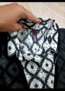 Stylish Black Jacket Kurta