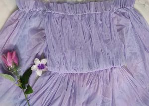 Lavender Off-Shoulder Top