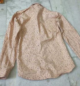 Floral long sleeve button-down shirt