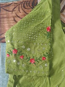 Embroidery And Tikki Work Blouse
