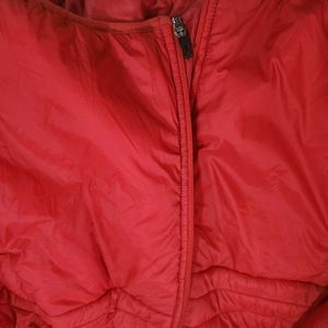 Soft-Shell Zip Front Puffer Jacket