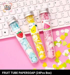 (Pack Of 12) Cute Fruit Scented Soap Flakes