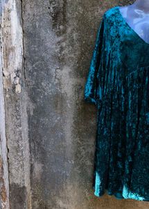 I.DARK SEA GREEN GORGEOUS DRESS